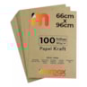 Papel Kraft 66x96cm 180g Alta Qualidade Marpax 100 folhas 