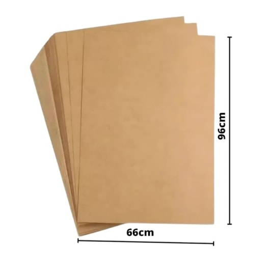 Papel Kraft 66x96cm 240g Alta Qualidade Marpax 10 folhas