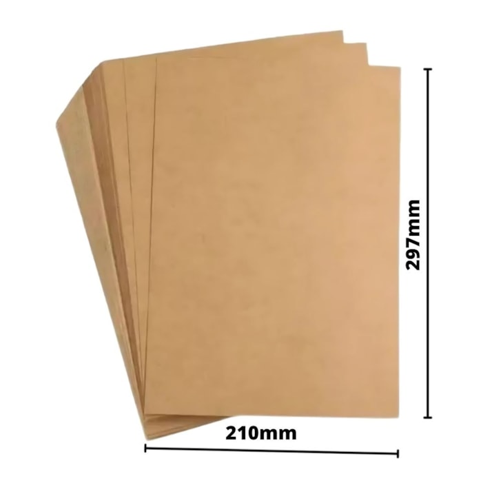 Papel Kraft A4 210x297mm 120g Alta Qualidade Marpax 1000 fls