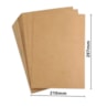 Papel Kraft A4 210x297mm 180g 100 fls Alta Qualidade Marpax