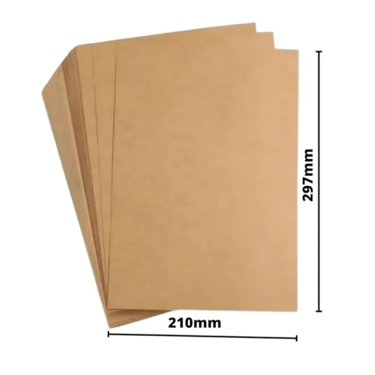 Papel Kraft A4 210x297mm 240g Alta Qualidade Marpax 100 fls
