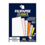Papel Linho Branco A4 210x297mm 180g/m² Filipaper 50 Folhas