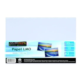 Papel LMO Matte 125 mic 297x420MM Marpax 10fls