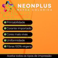 Papel Neon Plus 240g 660X960mm Laranja Marpax pct com 5fls