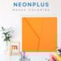 Papel Neon Plus 240g 66x96cm Laranja Marpax 5fls