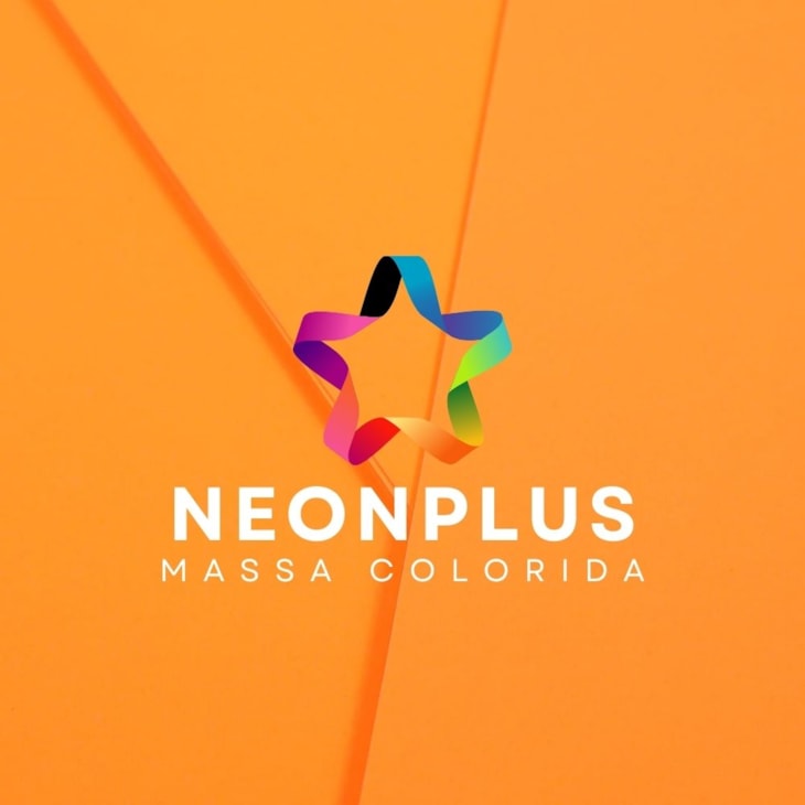 Papel Neon Plus 240g 66x96cm Laranja Marpax 5fls