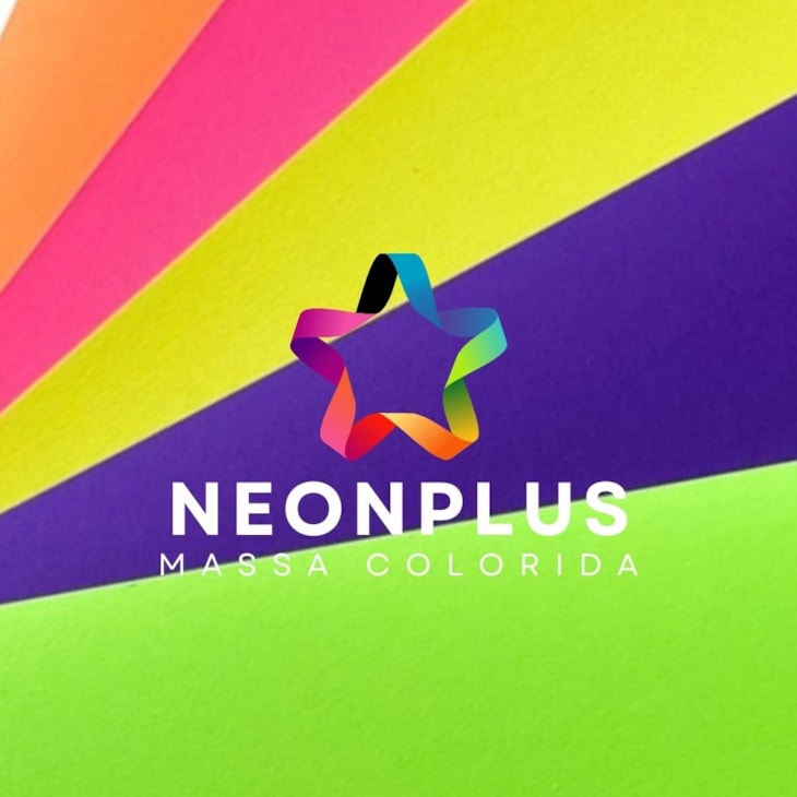 Papel Neon Plus 240g 66x96cm Mix de Cores Marpax 5 fls