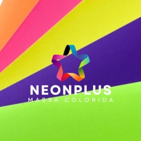 Papel Neon Plus 240g 66x96cm Mix de Cores Marpax pacote 5fls