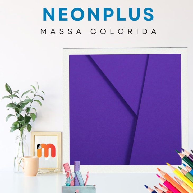 Papel Neon Plus 240g 66x96cm Roxo Marpax 5fls