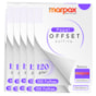 Papel Offset 120g 300X300mm Branco Liso Marpax com 1000fls