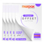Papel Offset 120g 300X300mm Branco Liso Marpax com 500fls