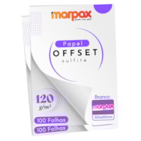 Papel Offset 120g 300x600mm Branco Marpax 200 fls