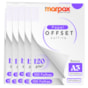 Papel Offset 120g A3 297X420mm Branco Liso Marpax 1000fls