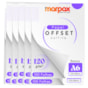 Papel Offset 120g A6 105X148mm Branco Liso Marpax 1000fls