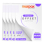 Papel Offset 120g Bloco 110X210mm Branco Liso Marpax 500fls
