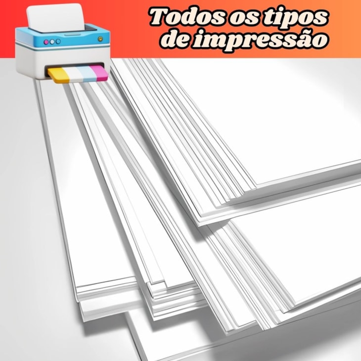 Papel Offset 120g Bloco 80X110mm Branco Liso Marpax 1000fls