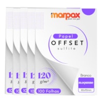 Papel Offset 120g Bloquinho 80X110mm Branco Marpax 500fls
