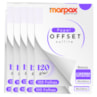 Papel Offset 120g Universitário 180x260mm Branc Marpax 1000f