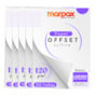Papel Offset 120g Universitário 180x260mm Branco Marpax 500f