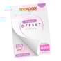 Papel Offset 150g Bloco 110x210mm Branco Marpax 100 fls