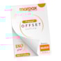Papel Offset 180g Bloco Liso 110x210mm Branco Marpax 100fls