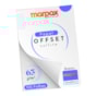 Papel Offset 63g 300x300mm Cor Branco Liso Marpax 100fls