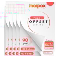 Papel Offset 90g 300x300mm Branco Marpax 1000 fls