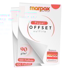 Papel Offset 90g 300x600mm Branco Marpax 200 fls