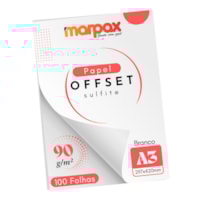 Papel Offset 90g A3 297X420mm Cor Branco Marpax com 100fls