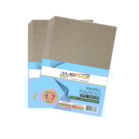 Papel para Cartonagem Pardo Tipo Holler 1,7mm A4 com 50un