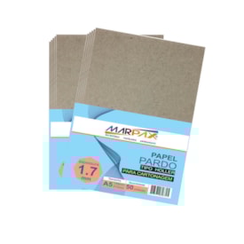Papel para Cartonagem Pardo Tipo Holler 1,7mm A5 com 50un