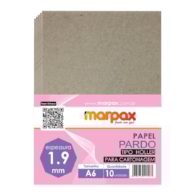 Papel Para Cartonagem Pardo Tipo Holler 1.9mm A6 10un
