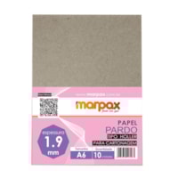 Papel para Cartonagem Pardo Tipo Holler 1,9mm A6 com 10un