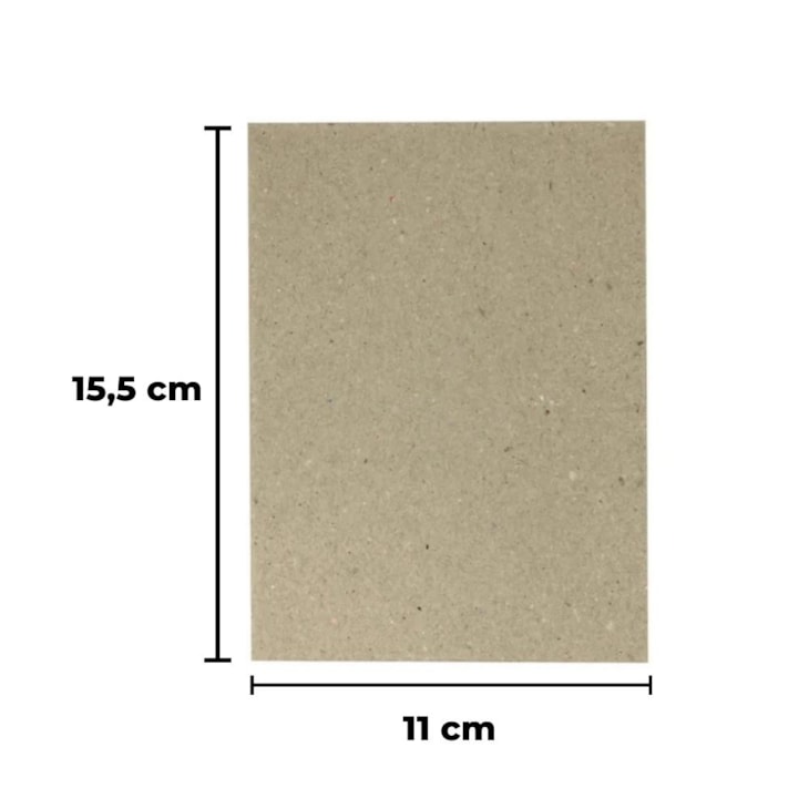 Papel para Cartonagem Tipo Holler 1,3mm 11X15,5cm com 10un