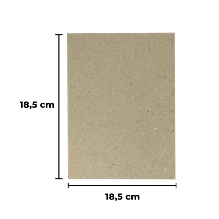 Papel para Cartonagem Tipo Holler 1,3mm 18,5X18,5cm 10un