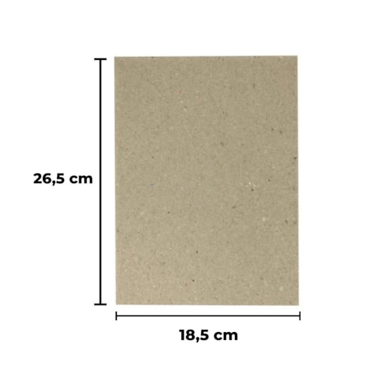 Papel para cartonagem Tipo Holler 1,3mm 18,5x26,5cm Marpax 10un