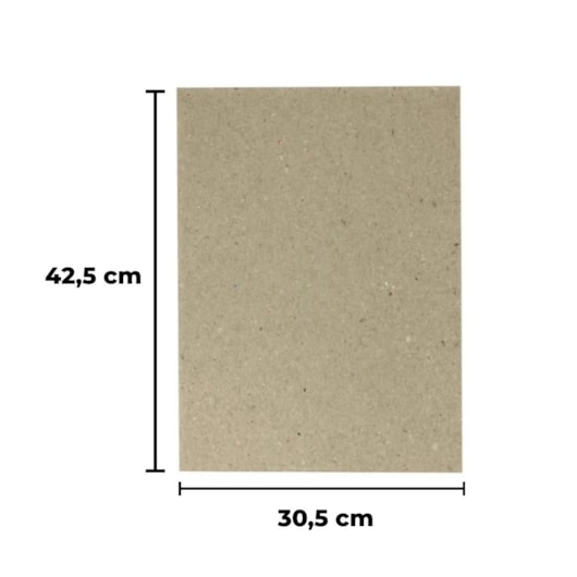 Papel para cartonagem Tipo Holler 1,3mm 30,5x42,5cm Marpax 10un Papel para cartonagem Tipo Holler 1,3mm 30,5x42,5cm Marpax 10un
