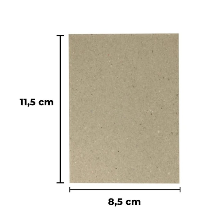 Papel para cartonagem Tipo Holler 1,3mm 8,5x11,5cm Marpax 10un