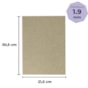 Papel para Cartonagem Tipo Holler 1,9mm 21,5X30,5cm 10un
