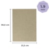 Papel para cartonagem Tipo Holler 1,9mm 21,5x30,5cm Marpax 10un
