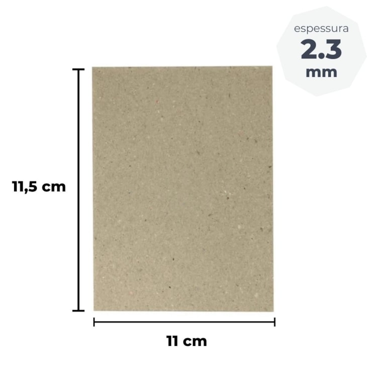Papel para Cartonagem Tipo Holler 2,3mm 11X15,5cm com 10un