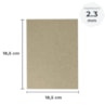 Papel para cartonagem Tipo Holler 2,3mm 18,5x18,5cm Marpax 10un
