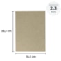 Papel para cartonagem Tipo Holler 2,3mm 18,5x26,5cm Marpax 10un