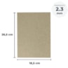 Papel para cartonagem Tipo Holler 2,3mm 18,5x26,5cm Marpax 10un