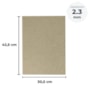 Papel para cartonagem Tipo Holler 2,3mm 30,5x42,5cm Marpax 10un