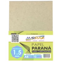 Papel paraná para Cartonagem 1,5mm A6 105X148mm Marpax 10un