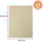 Papel Paraná para cartonagem 1,7mm 18,5x26,5cm Marpax 10un