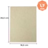 Papel Paraná para cartonagem 1,7mm 18,5x26,5cm Marpax 10un