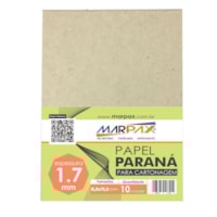 Papel paraná para Cartonagem 1,7mm 8,5X11,5cm Marpax 10un
