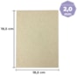 Papel Paraná para cartonagem 2,0mm 18,5x18,5cm Marpax 10un